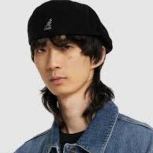 Kangol Black Wool Beret Unisex Sz Large